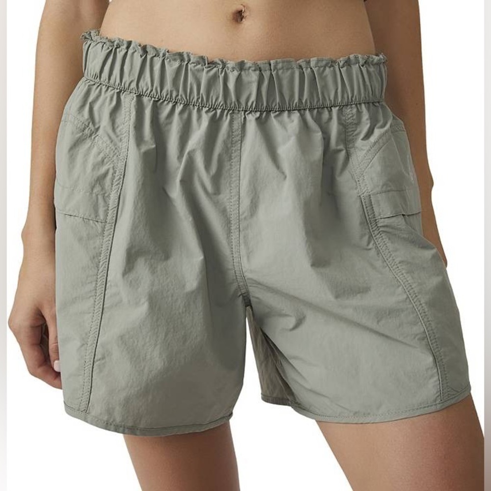 NWT FP Movement Women's In The Wild Shorts Grey Olive Size  S